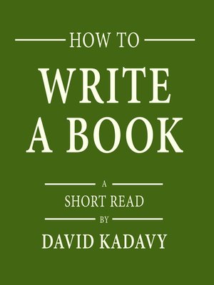 cover image of How to Write a Book